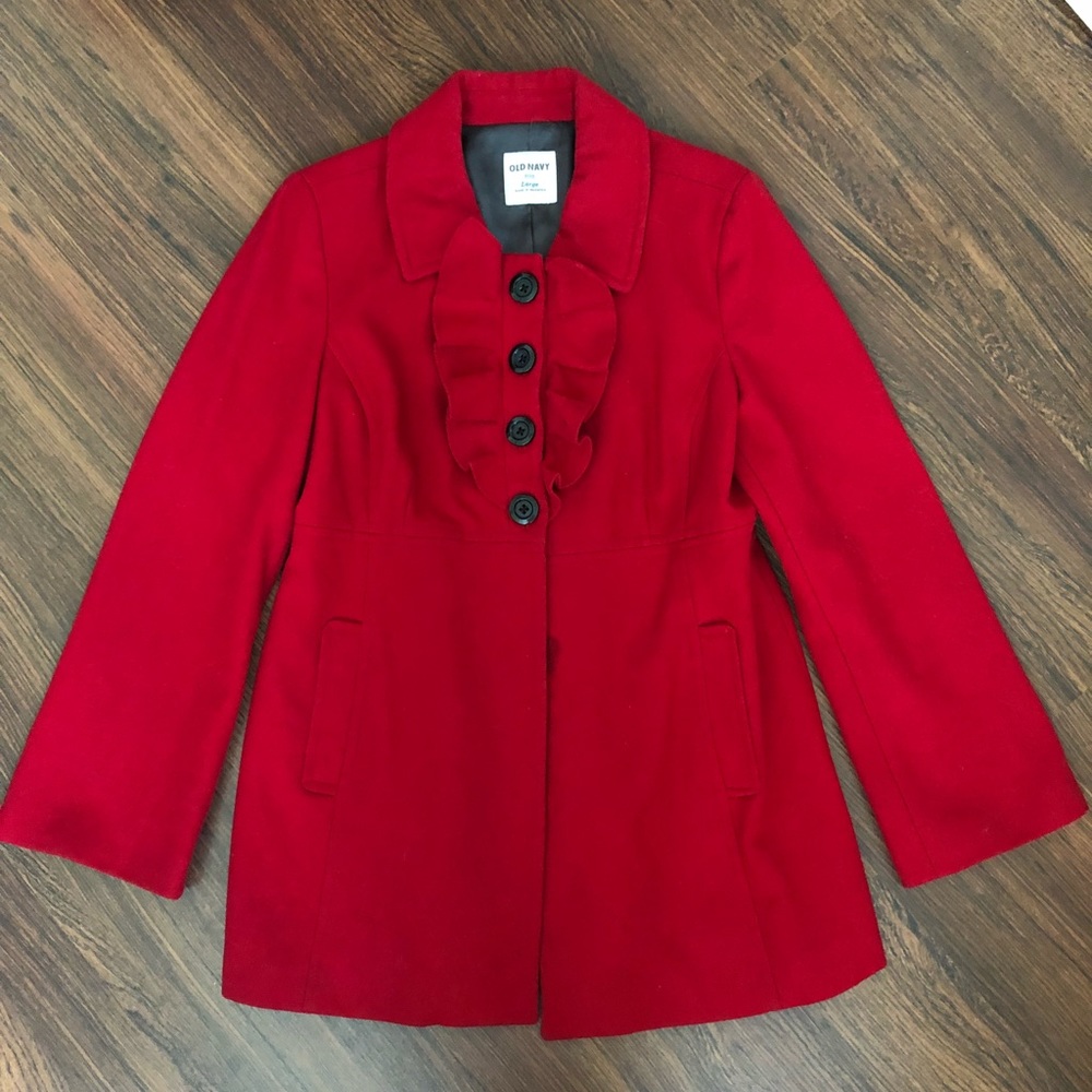 Red Pea Coat